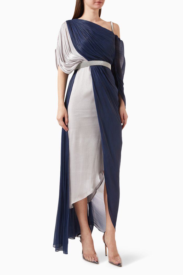 

Two-tone Dress, Blue