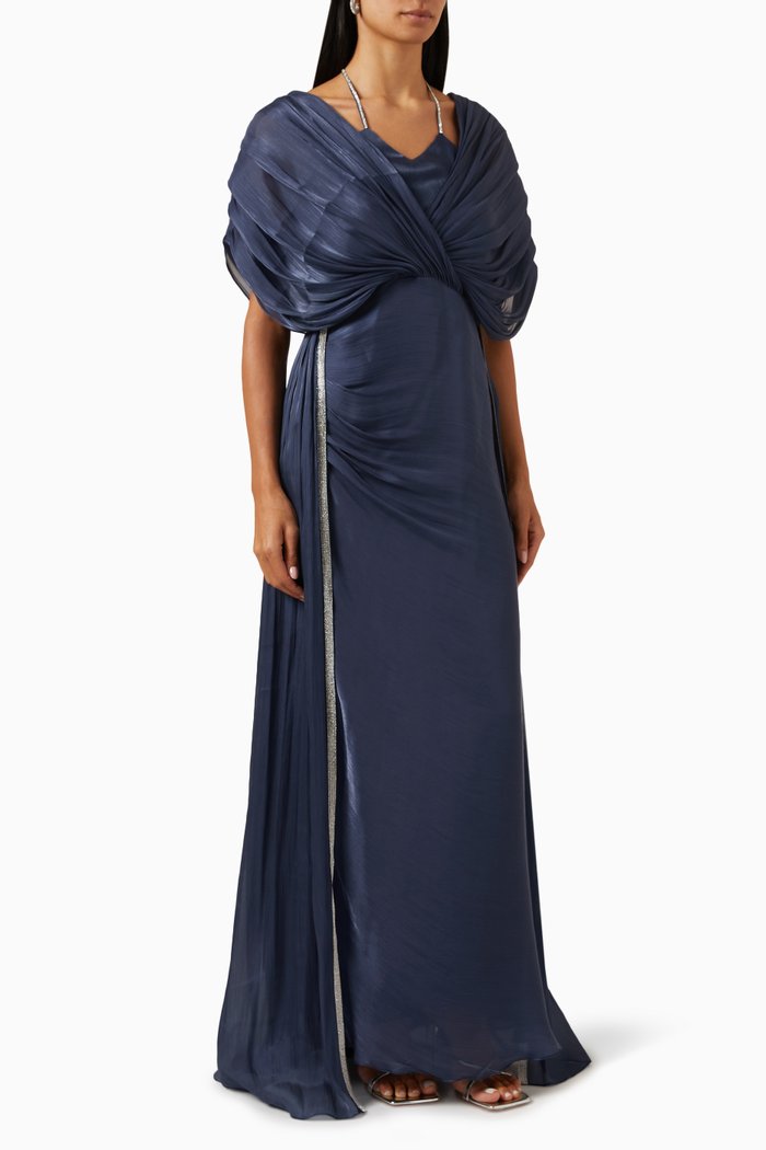 Layered Gown, Blue