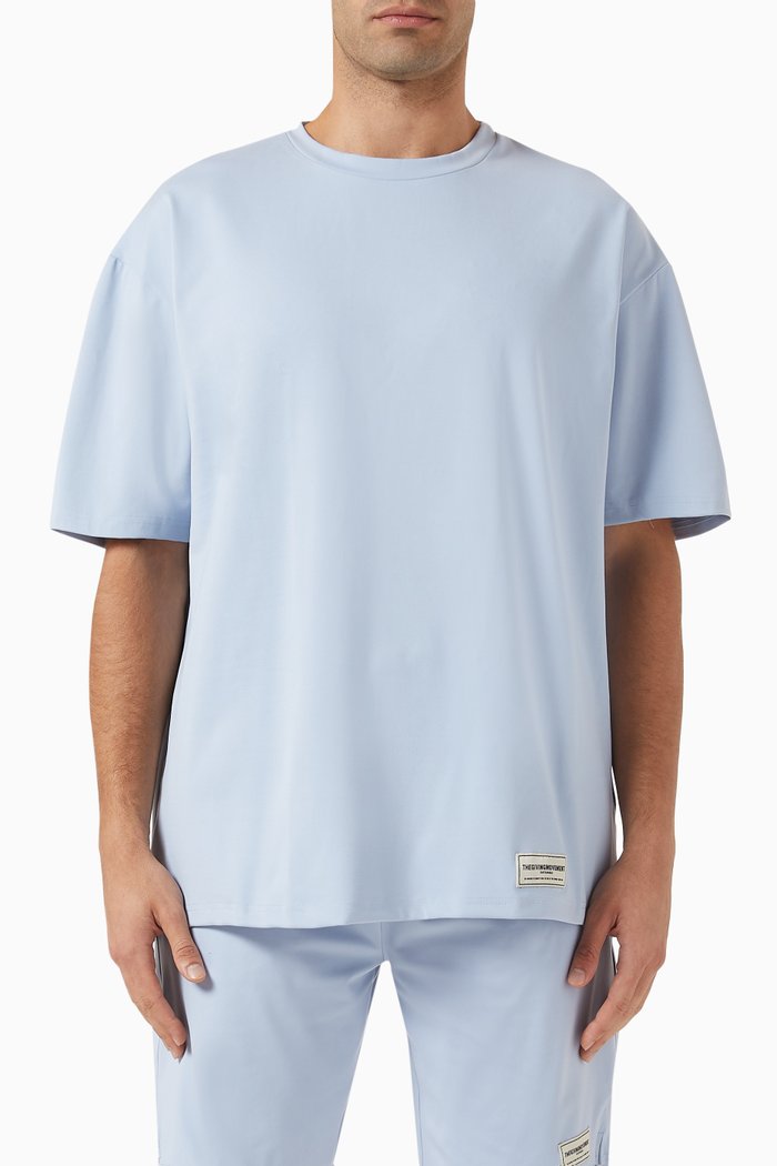 

Oversized T-Shirt in Light Softskin100©, Blue