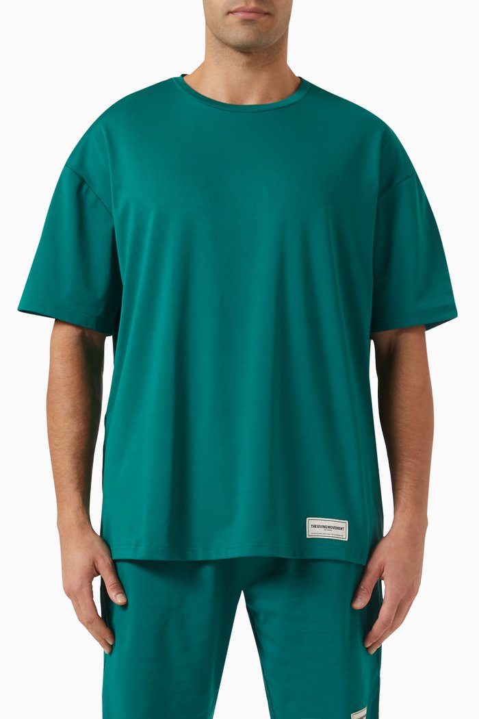 

Oversized T-Shirt in Light Softskin100©, Green