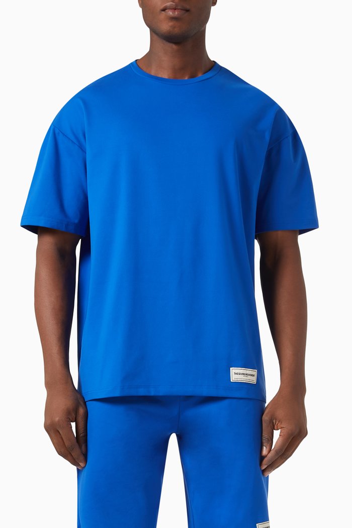 

Oversized T-Shirt in Light Softskin100©, Blue