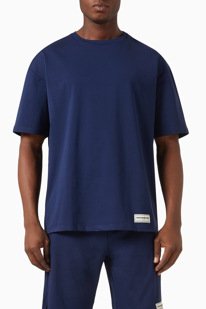 

Oversized T-Shirt in Light Softskin100©, Blue