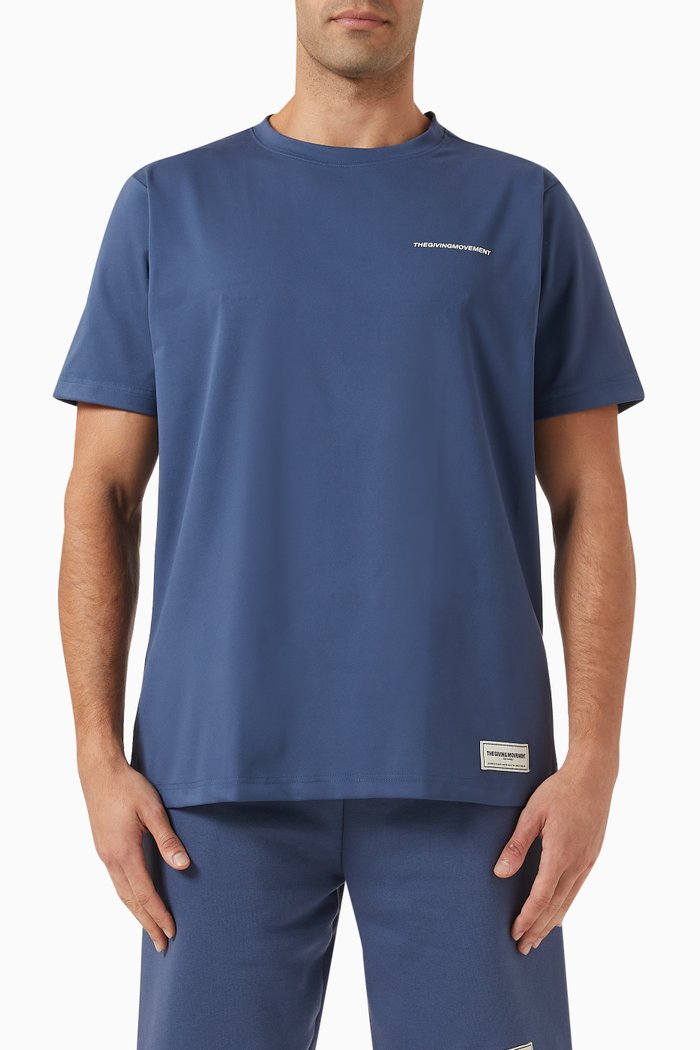 

Regular-fit T-shirt in Light Softskin100©, Blue