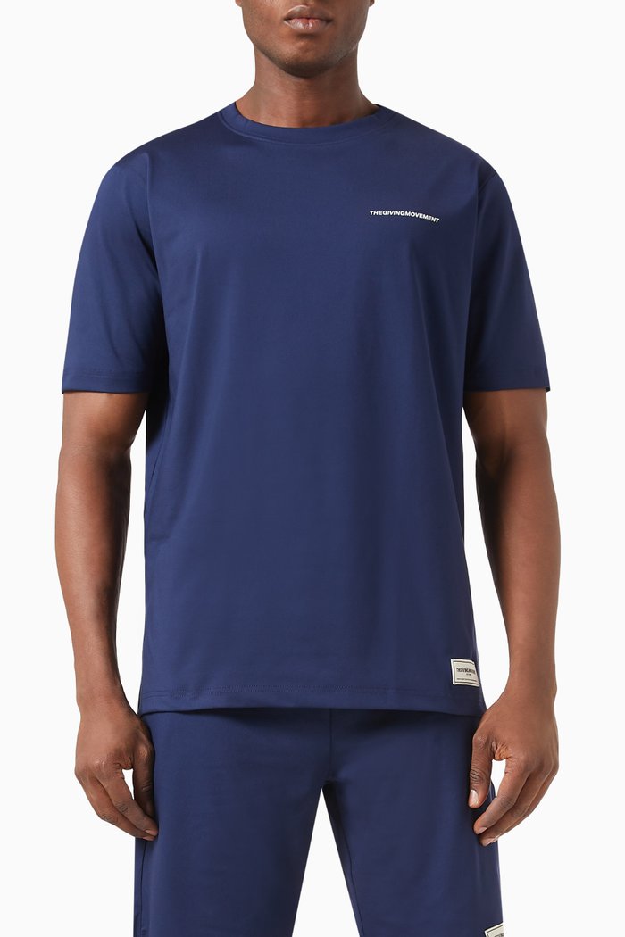 

Regular-fit T-shirt in Light Softskin100©, Blue