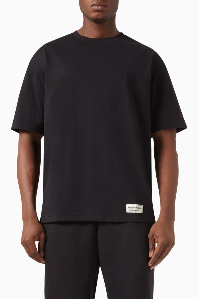 

Saudi-print Relaxed-fit T-shirt in COTTONSEY100©, Black