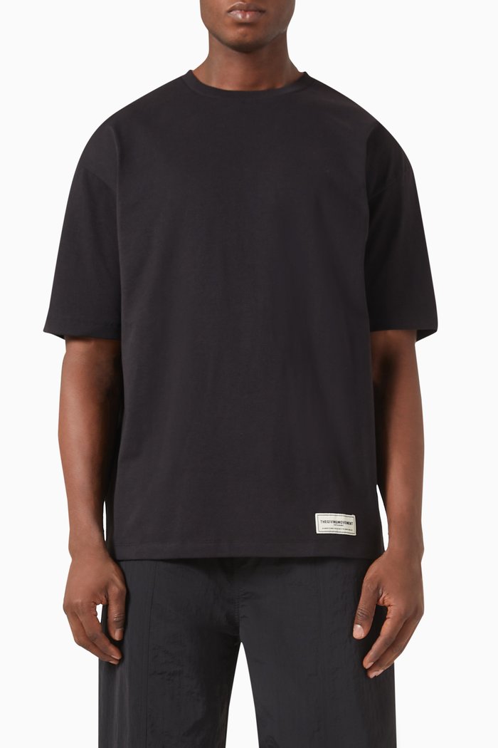

Kuwait-print Relaxed-fit T-shirt in COTTONSEY100©, Black