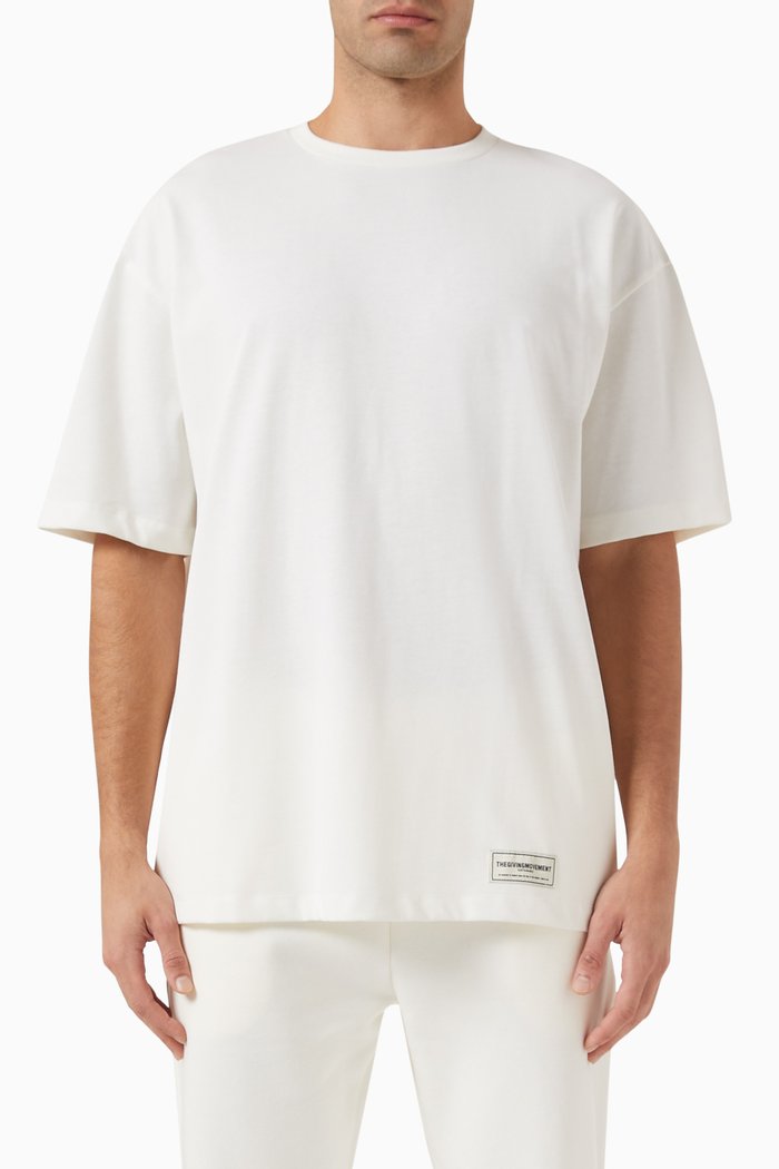

Kuwait-print Relaxed-fit T-shirt in COTTONSEY100©, Neutral