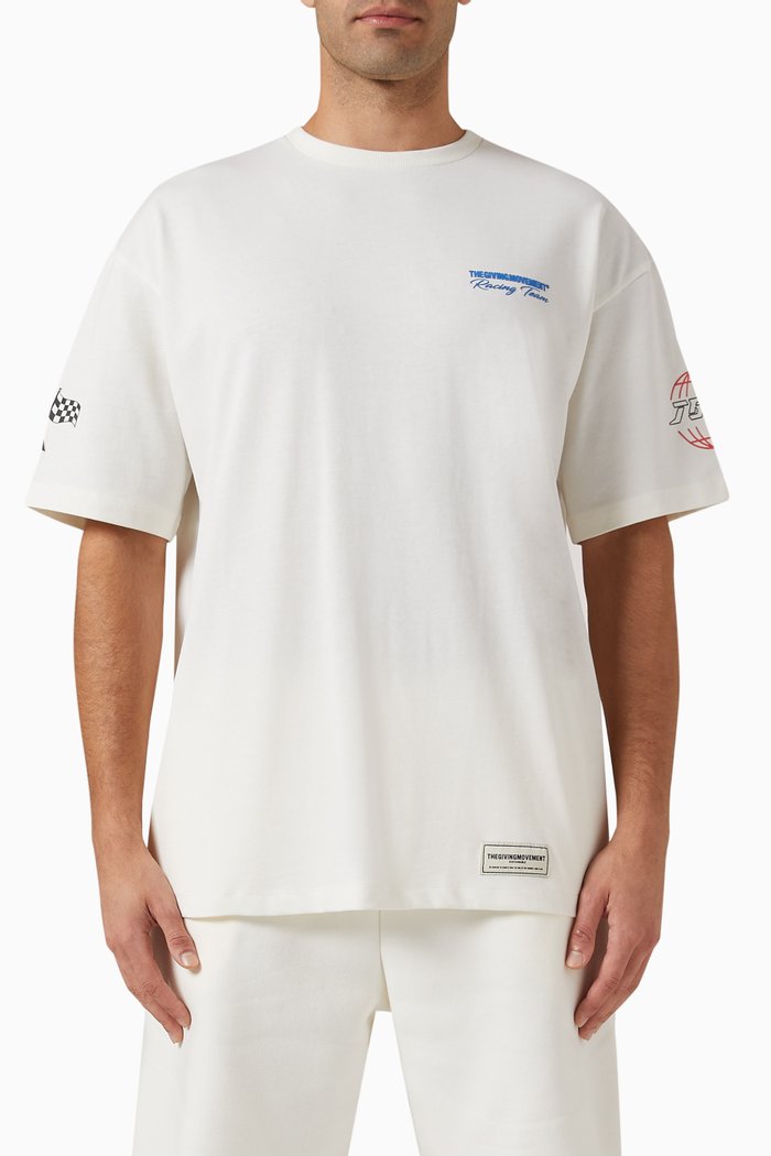 Biker T-shirt in COTTONSEY100©, Neutral
