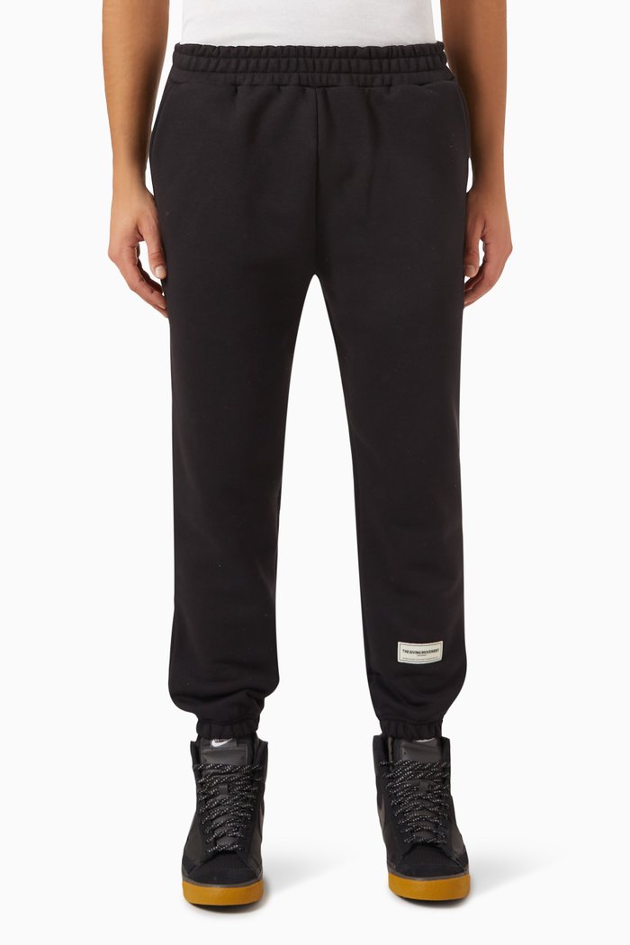 

Regular-fit 27" Joggers in Organic Cotton Blend, Black