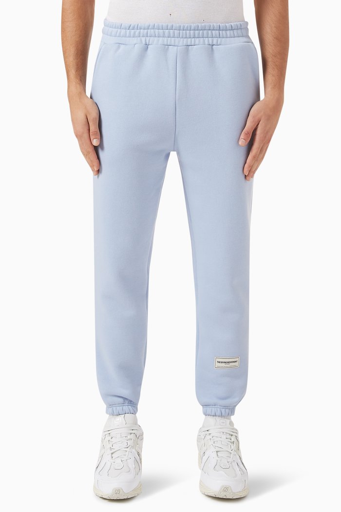 

Regular-fit 27" Joggers in Organic Cotton Blend, Blue