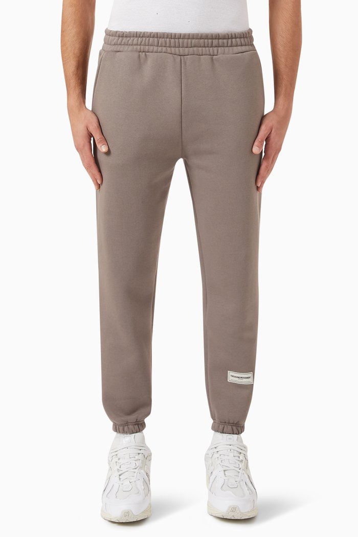 

Regular-fit 27" Joggers in Organic Cotton Blend, Neutral