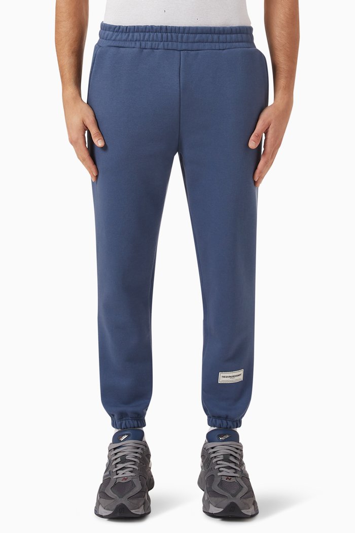

Regular-fit 27" Joggers in Organic Cotton Blend, Blue