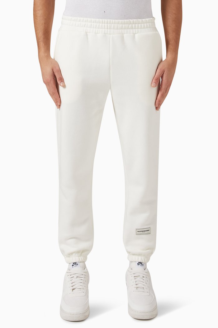 

Regular-fit 27" Joggers in Organic Cotton Blend, Neutral