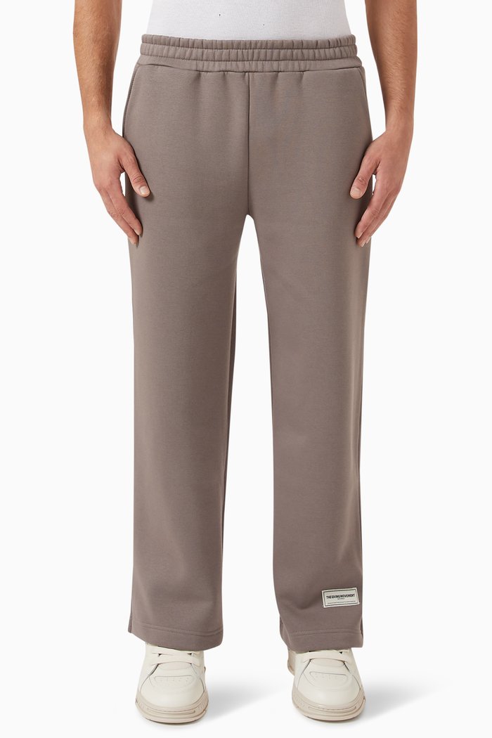 

Wide-leg 28.5" Joggers in Organic Cotton Blend, Neutral