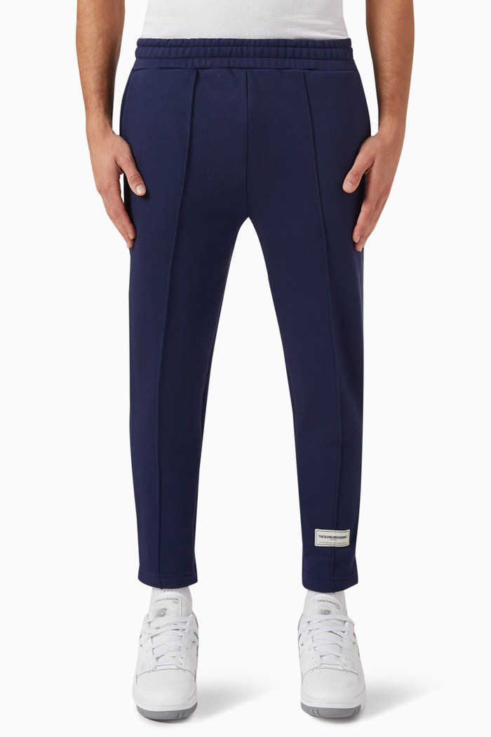 

Tapered-fit 25" Joggers in Organic Cotton Blend, Blue