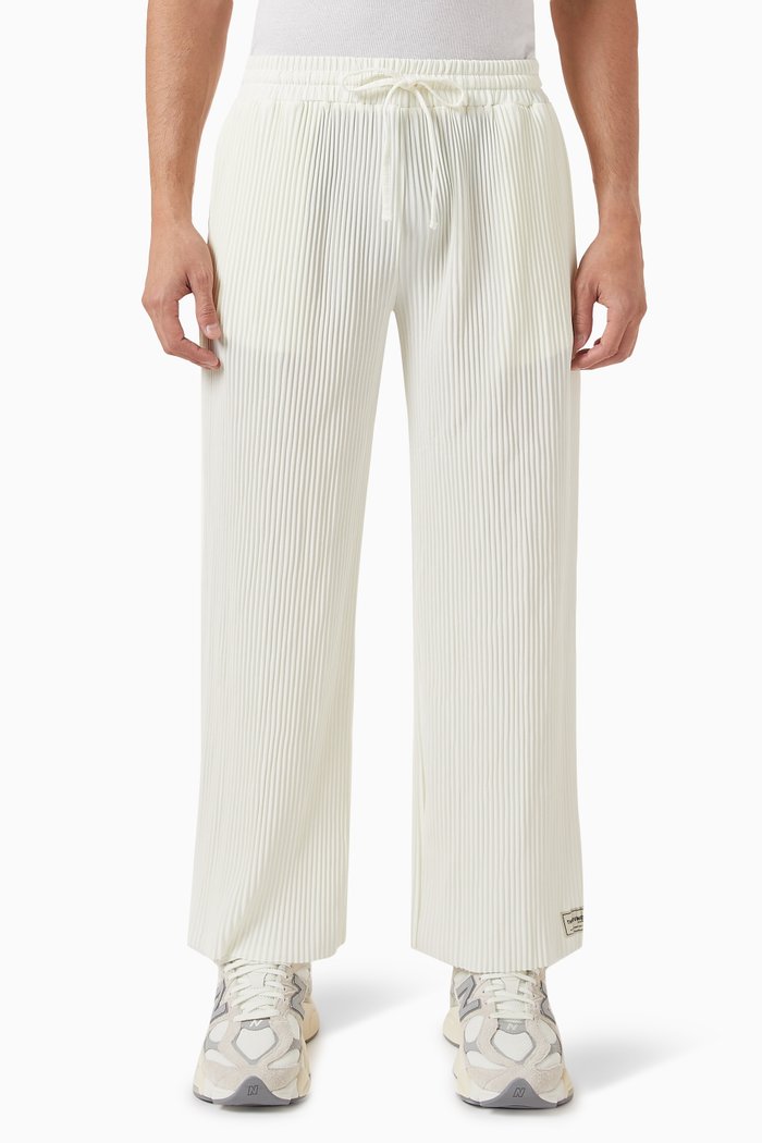 

Wide-leg Pants in PLISSE100©, Neutral