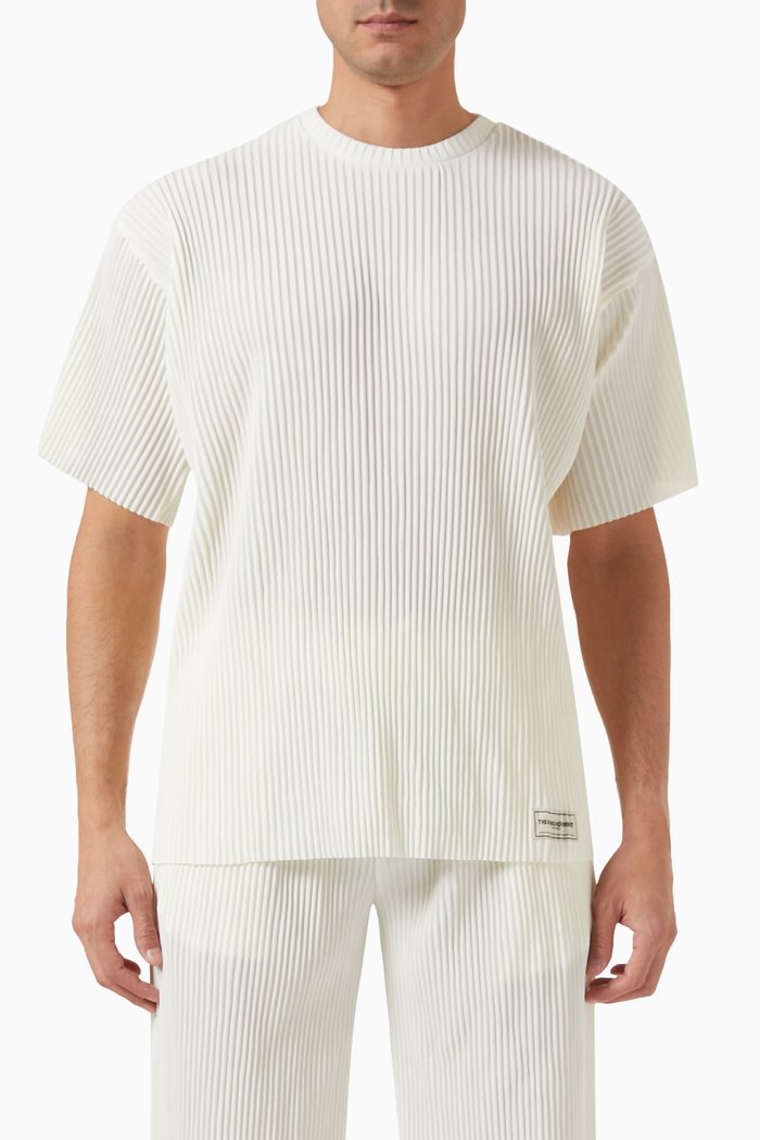 

Logo T-shirt in PLISSE100©, Neutral