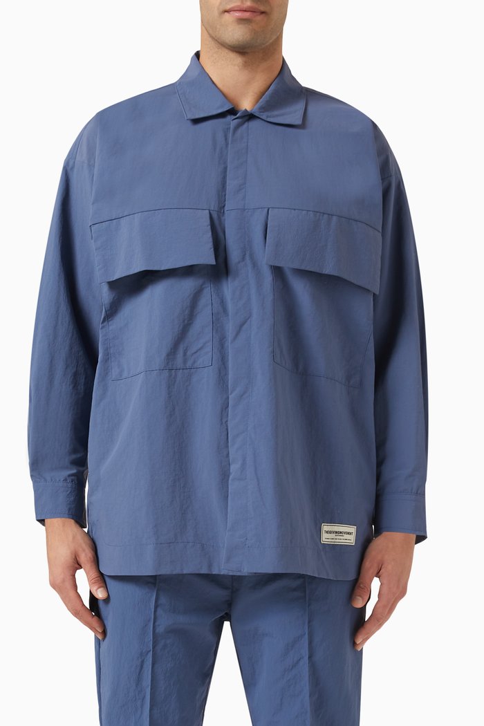 

Shacket in RE-SHELL100©, Blue