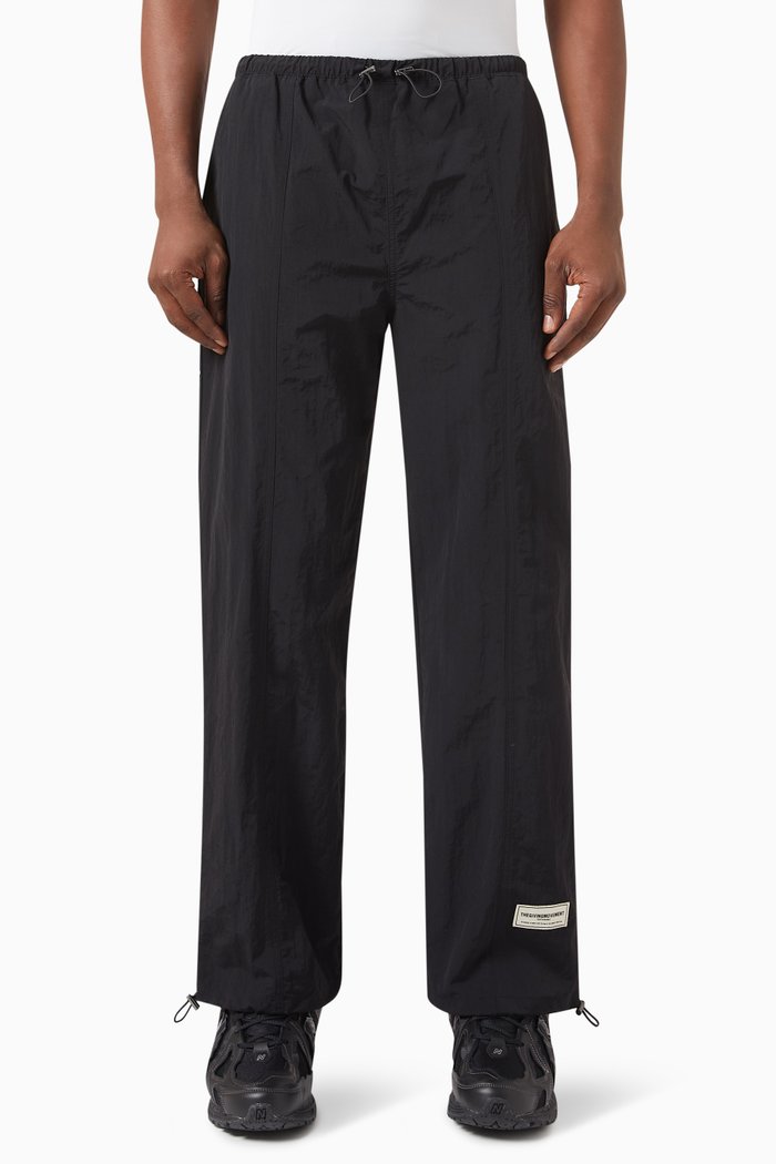 

Wide-leg Long Pants in RE-SHELL100©, Black