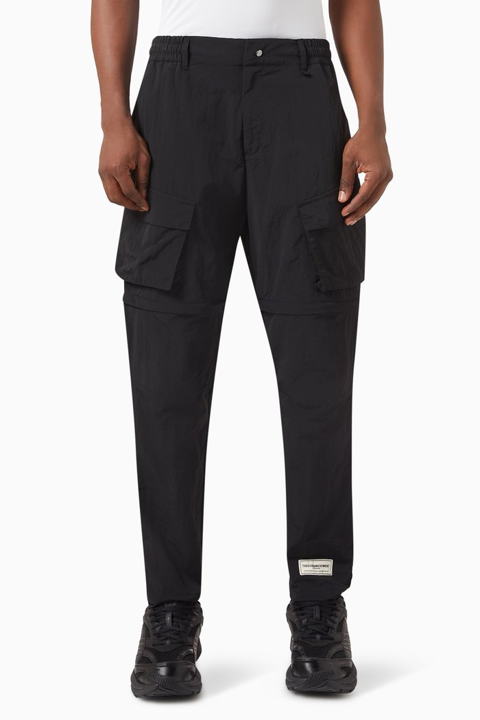 

Detachable Cargo Pants in Re-Shell100©, Black