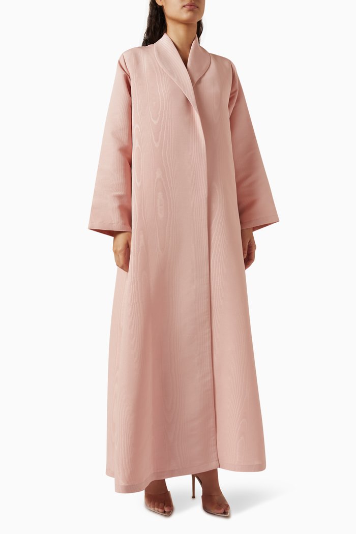 

Zainah-cut Abaya in Glitter Fabric, Orange
