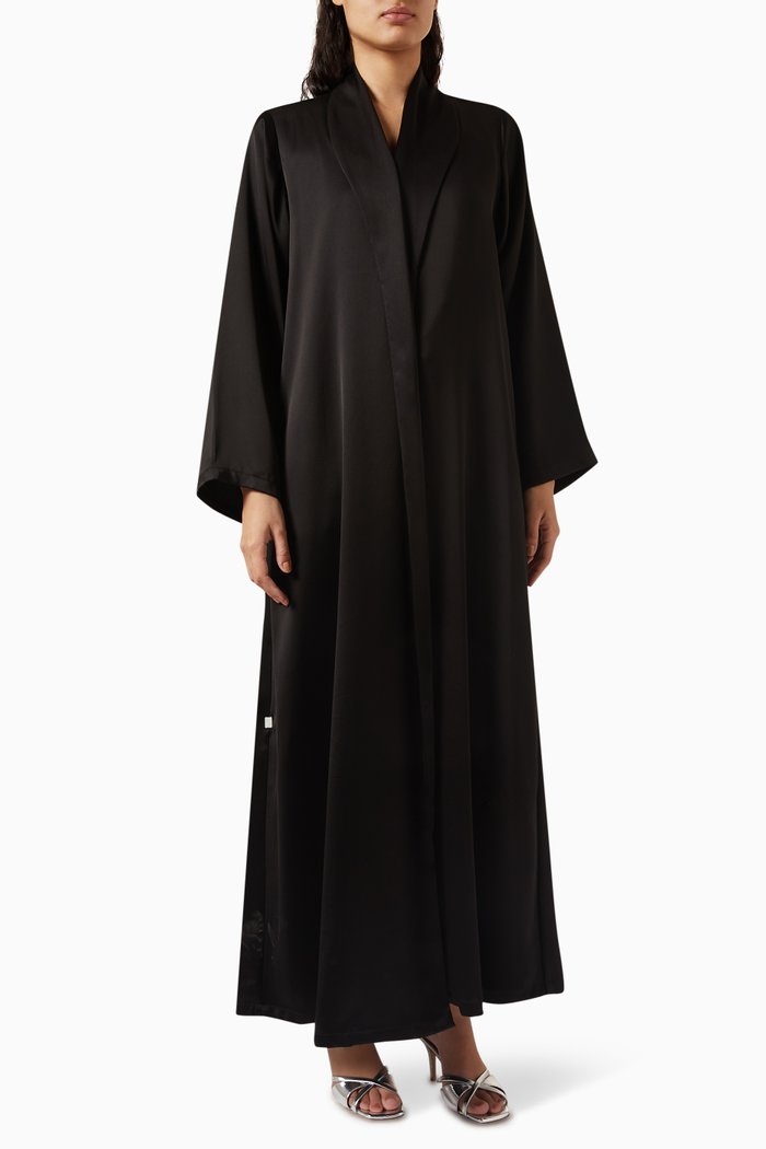 

Zainah-cut Abaya in Satin Silk, Black