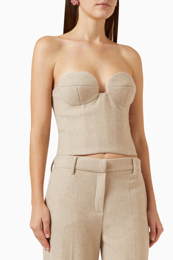 

Bustier Corset Top, Neutral