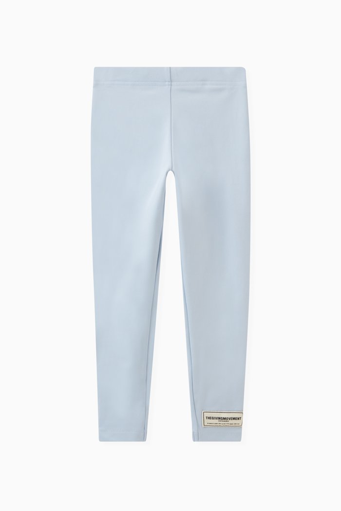 

Logo Leggings in Recycled Softskin100©, Blue