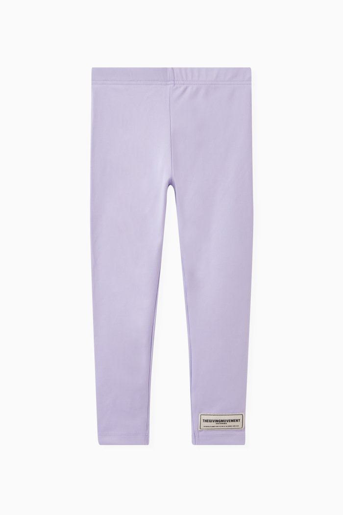 

Logo Leggings in Recycled Softskin100©, Purple