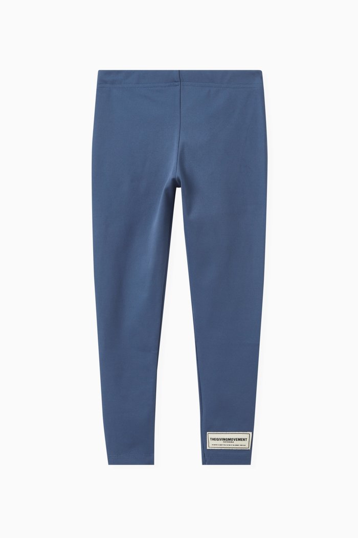 

Logo Leggings in Recycled Softskin100©, Blue