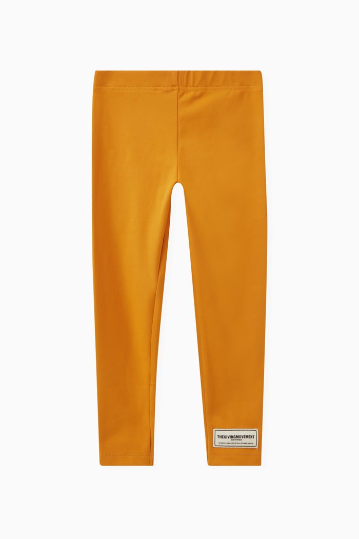

Logo Leggings in Recycled Softskin100©, Yellow