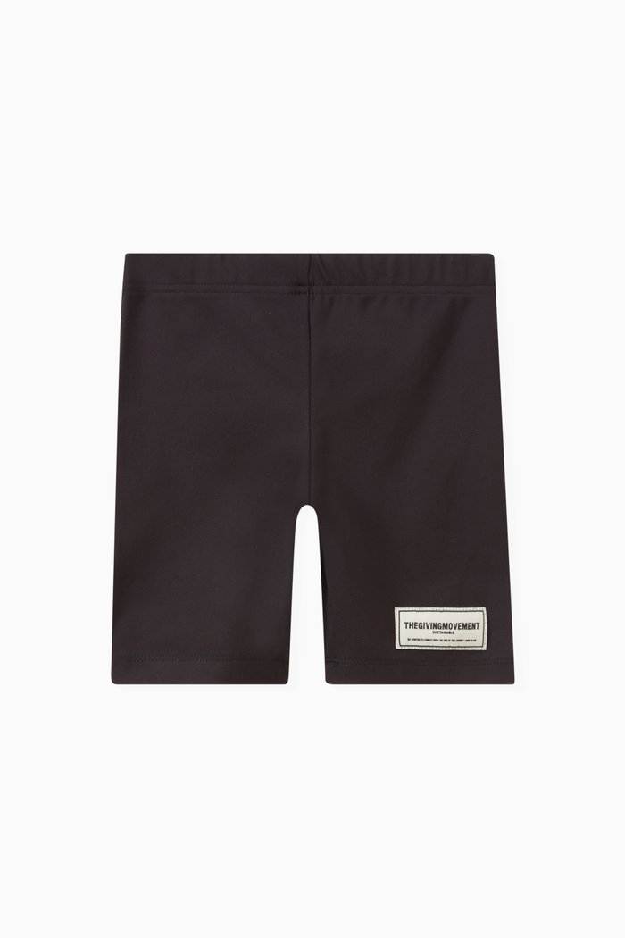 

Logo Biker Shorts in Recycled Softskin100©, Black