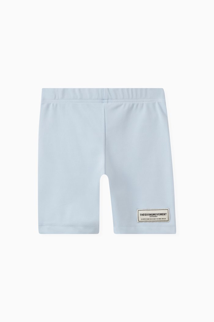 

Logo Biker Shorts in Recycled Softskin100©, Blue