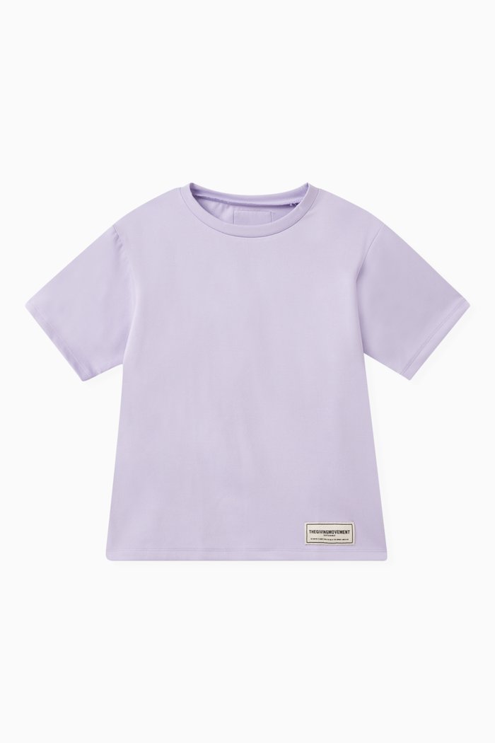 

Regular-fit Logo T-shirt in Recycled Softskin100©, Purple