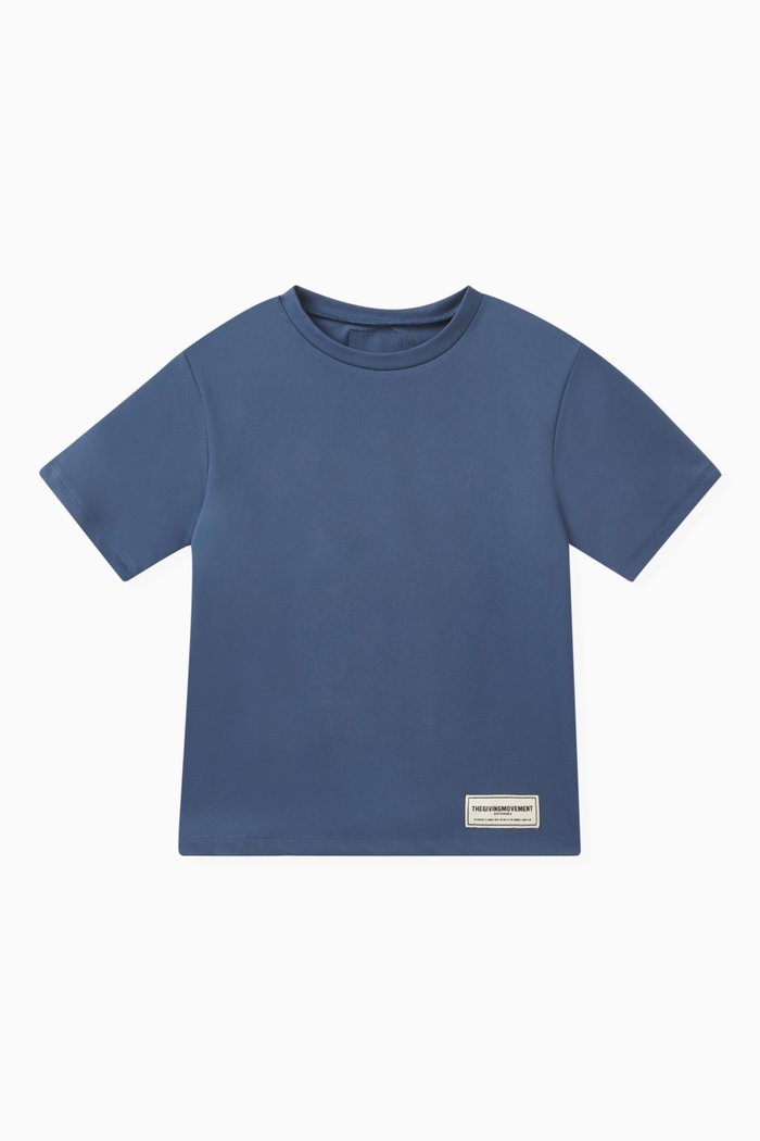 

Regular-fit Logo T-shirt in Recycled Softskin100©, Blue
