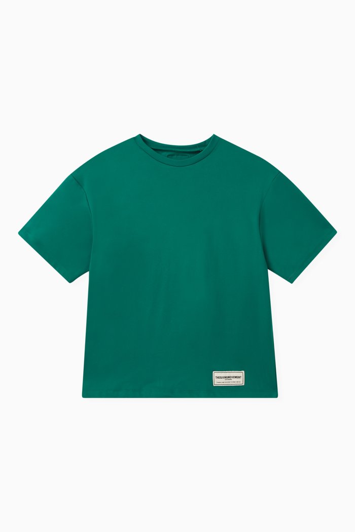 

Oversized Logo T-shirt in Light Softskin100©, Green