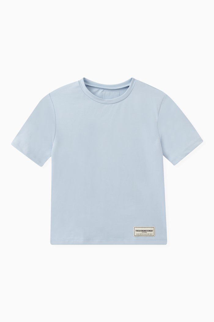 

Oversized Logo T-shirt in Light Softskin100©, Blue