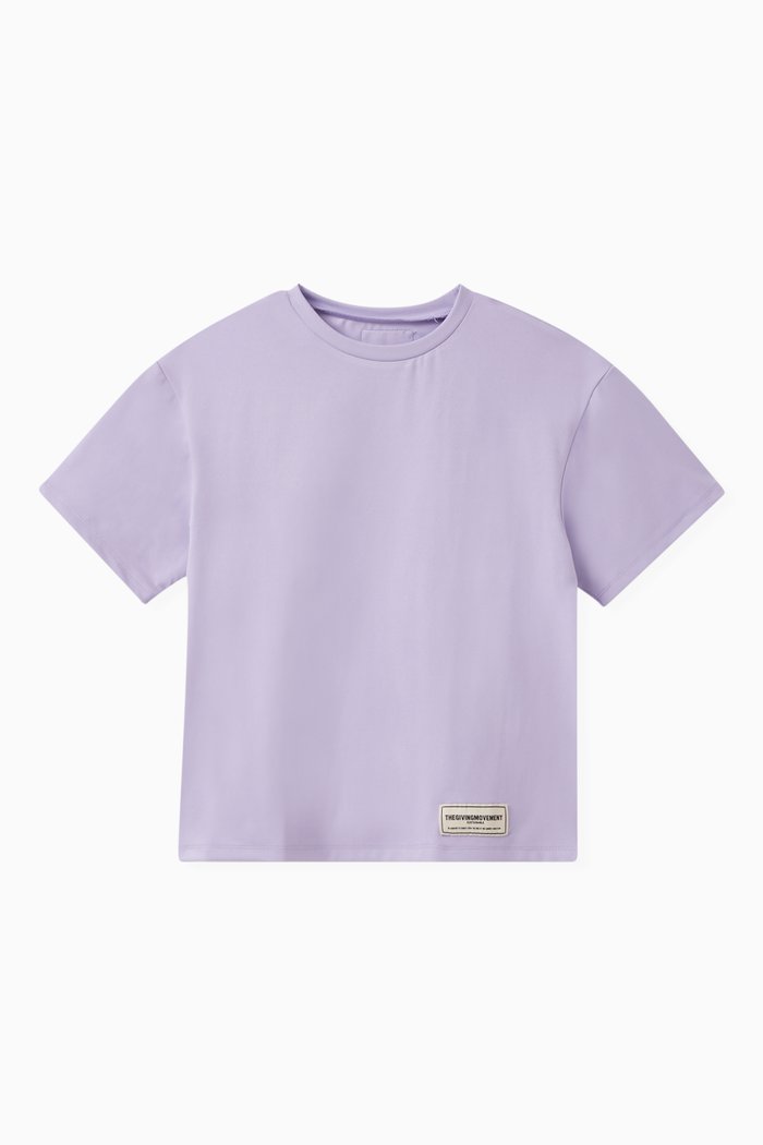 

Oversized Logo T-shirt in Light Softskin100©, Purple