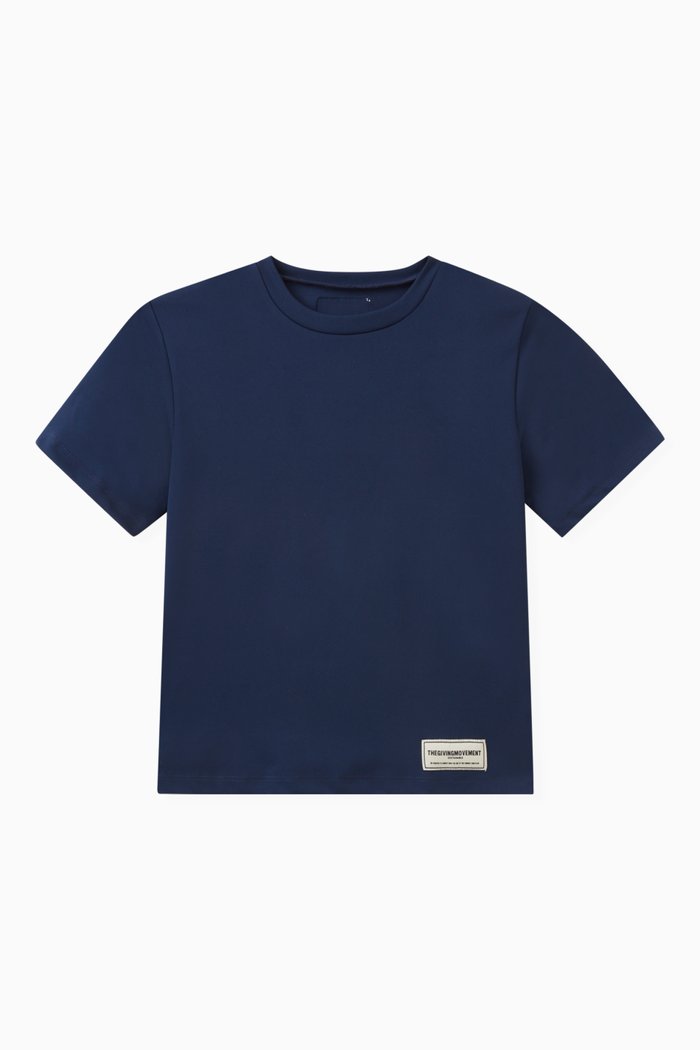 

Oversized Logo T-shirt in Light Softskin100©, Blue