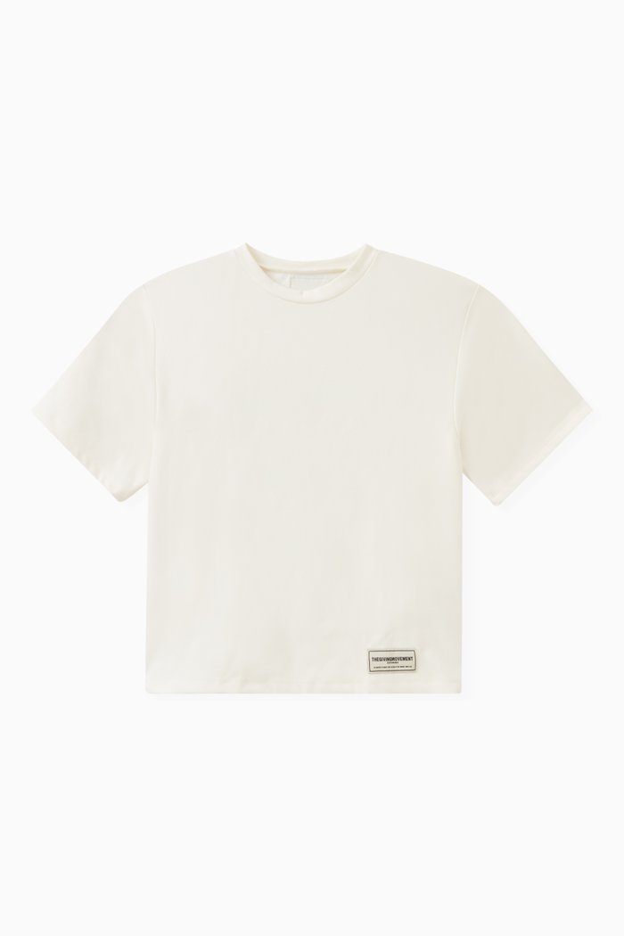 

Oversized Logo T-shirt in Light Softskin100©, Neutral