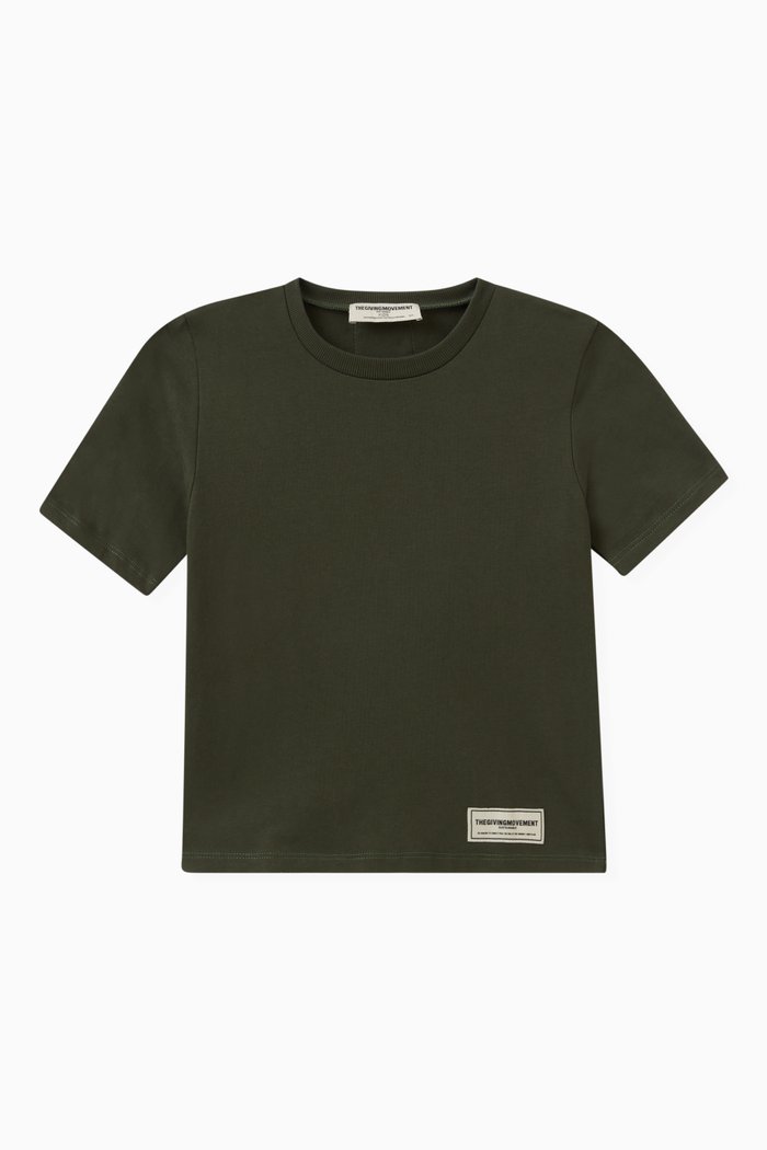 

Reflective Logo-print T-shirt in Cottonsey100©, Neutral