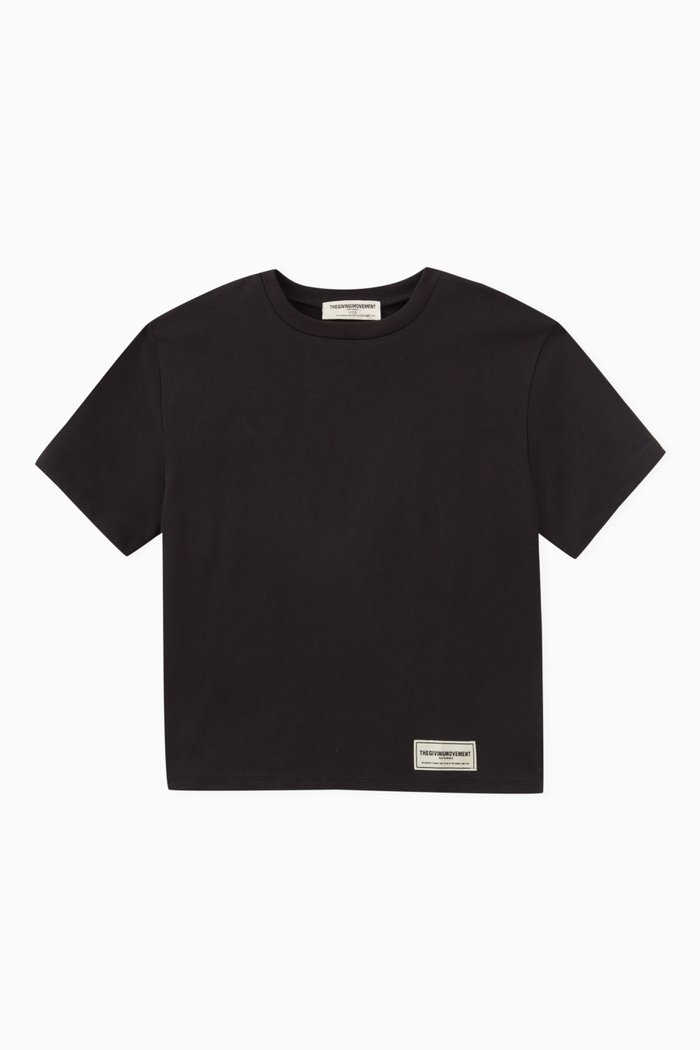 

Reflective Logo-print T-shirt in Cottonsey100©, Black