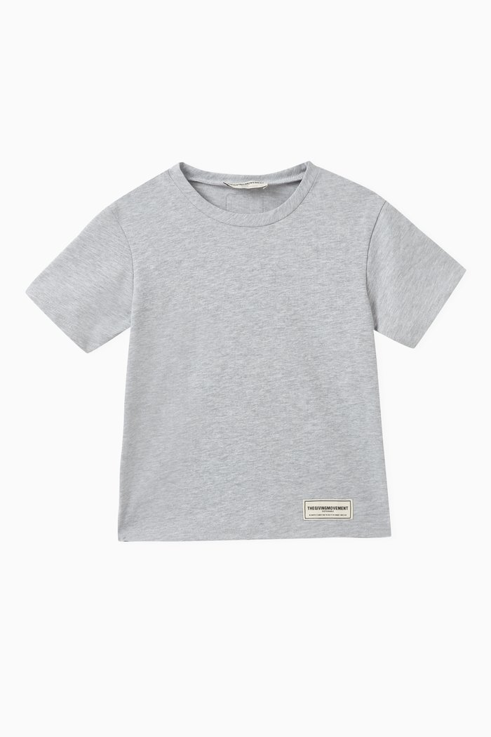 

Reflective Logo-print T-shirt in Cottonsey100©, Grey