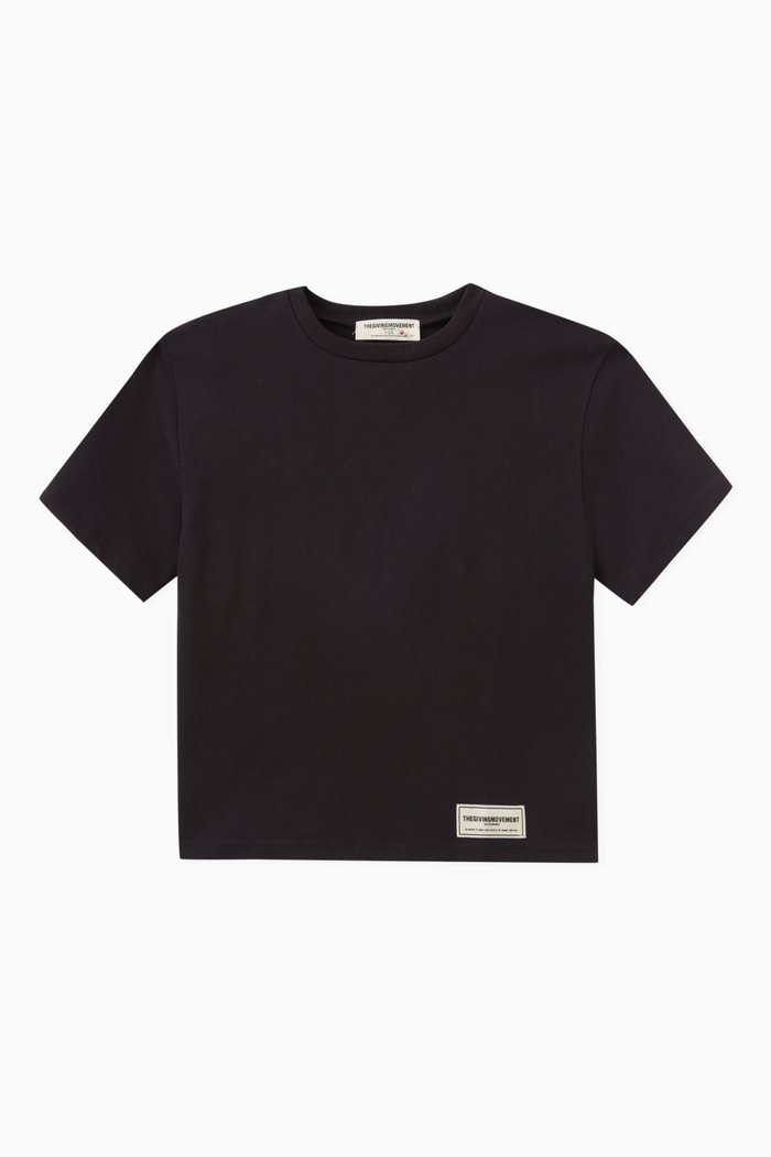 

Kuwait-print Logo T-shirt in Cottonsey100©, Black