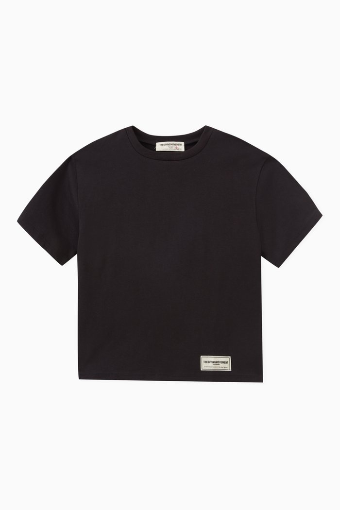 UAE-print Logo T-shirt in Cottonsey100©, Black