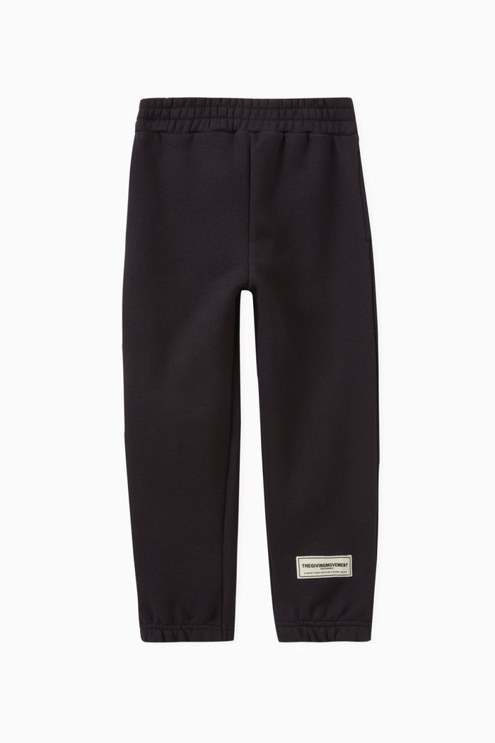 

Logo Joggers in Organic Cotton-blend, Black