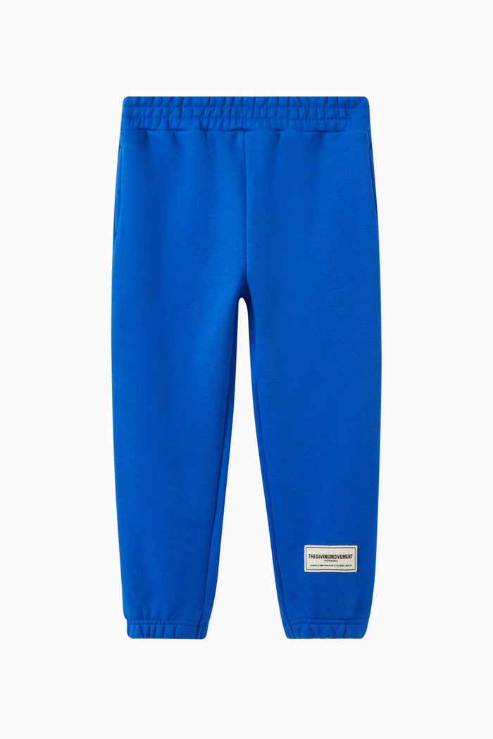 

Logo Joggers in Organic Cotton-blend, Blue