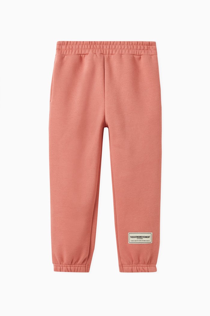 

Logo Joggers in Organic Cotton-blend, Pink