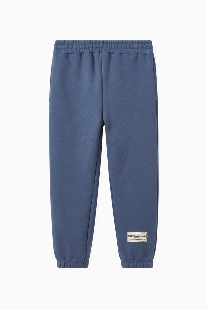 

Logo Joggers in Organic Cotton-blend, Blue