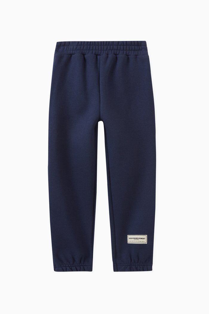 

Logo Joggers in Organic Cotton-blend, Blue